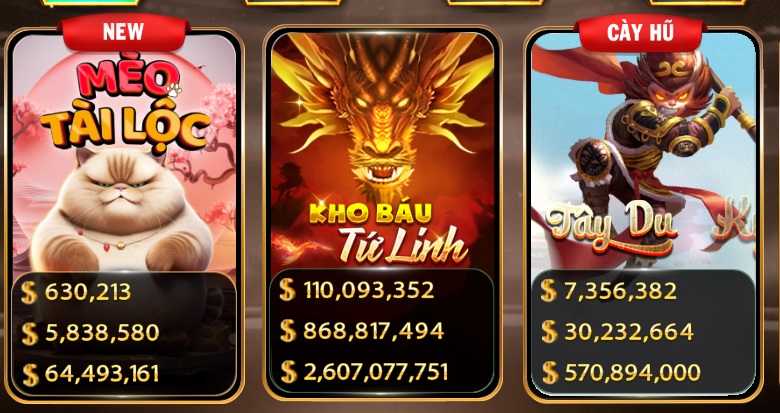 Nhà cái quy tụ game slot hấp dẫn